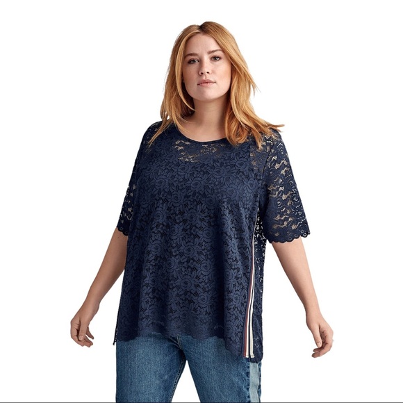 Ellos  lace tunic top with removable tank top size14/16 plus - Picture 1 of 9